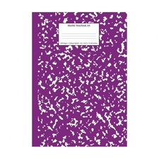 Marble Notebook A4: Purple Marble College Ruled Journal