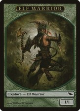 Elf Warrior (3/12) 1x TOKEN MtG ENGLISH Shadowmoor SP/NM
