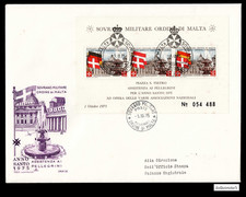 SMOM-FDC CAPITOLIUM-01/10/1975-Anno Santo,1ª emissione,Assistenza ai pellegrini