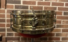 Vintage Or Antique Leedy Elite Snare Drum Engraved