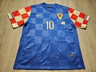 Mens Nike Croatia MODRIC #10 Away football shirt 2010 2012 Size XL