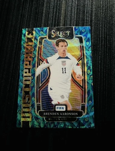 2023-24 Panini Select Unstoppable Peacock Prizm Brenden Aaronson 1 United States