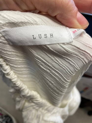 Lush Short Sleeved Peasant Top (M) - Picture 3 of 3