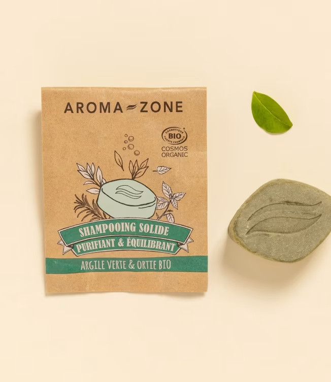 Shampoing solide purifiant Aroma-Zone idéal pour le sport et les voyages