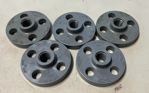 Lot of 5 Spears 852-005C 1/2" CPVC ONE-PIECE FLG FPT CL150 150PSI New