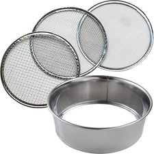 3PCS Soil Sieve Set 8-1/4 Inch 210Mm ,3 Sieve Mesh Filter Sizes, Japanese Bonsa