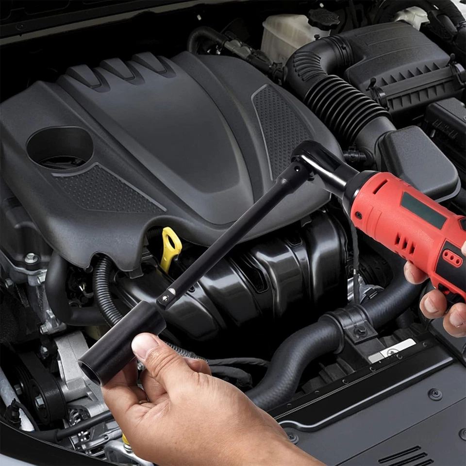 3/8" Drive Impact Socket Set 6-Point Deep & Shallow Impact Socket Ratchet 8-22mm - Image 3 of 4