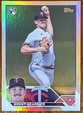 Brent Headrick RC Rainbow Foil 2023 Topps US54 Minnesota Twins