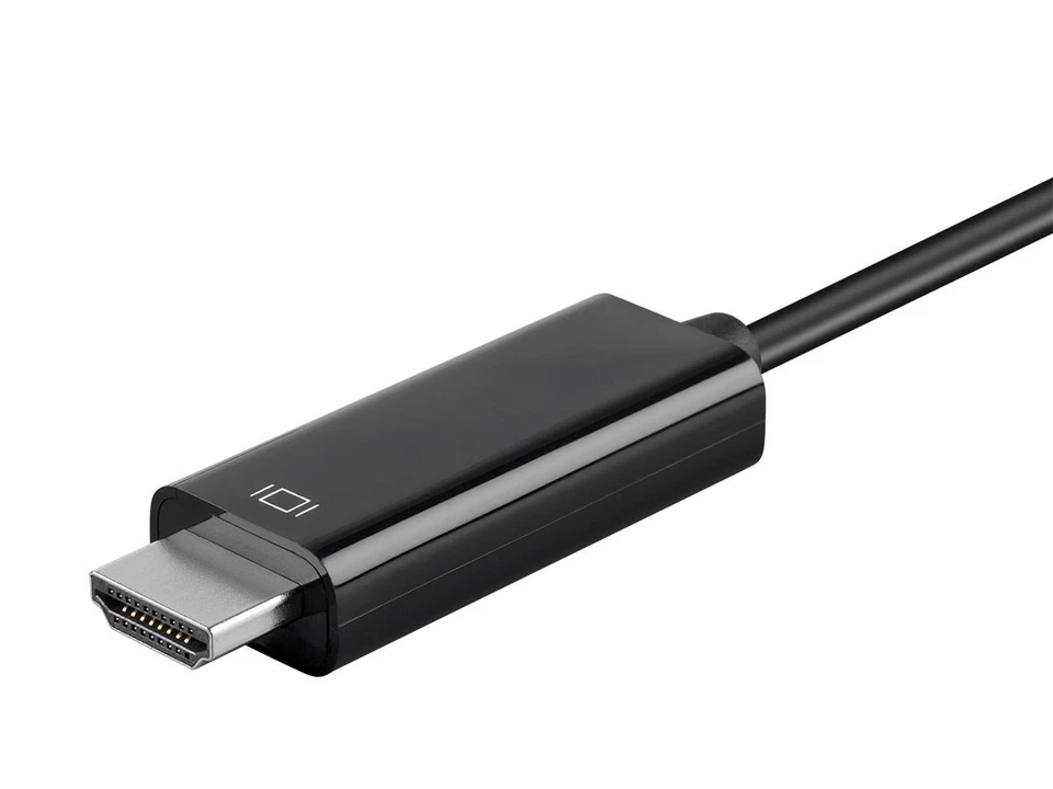 Monoprice USB Type C to HDMI 3.1 Cable - 6ft, Black, 5Gbps, 4K@30Hz, Plug & Play - Image 3 of 4
