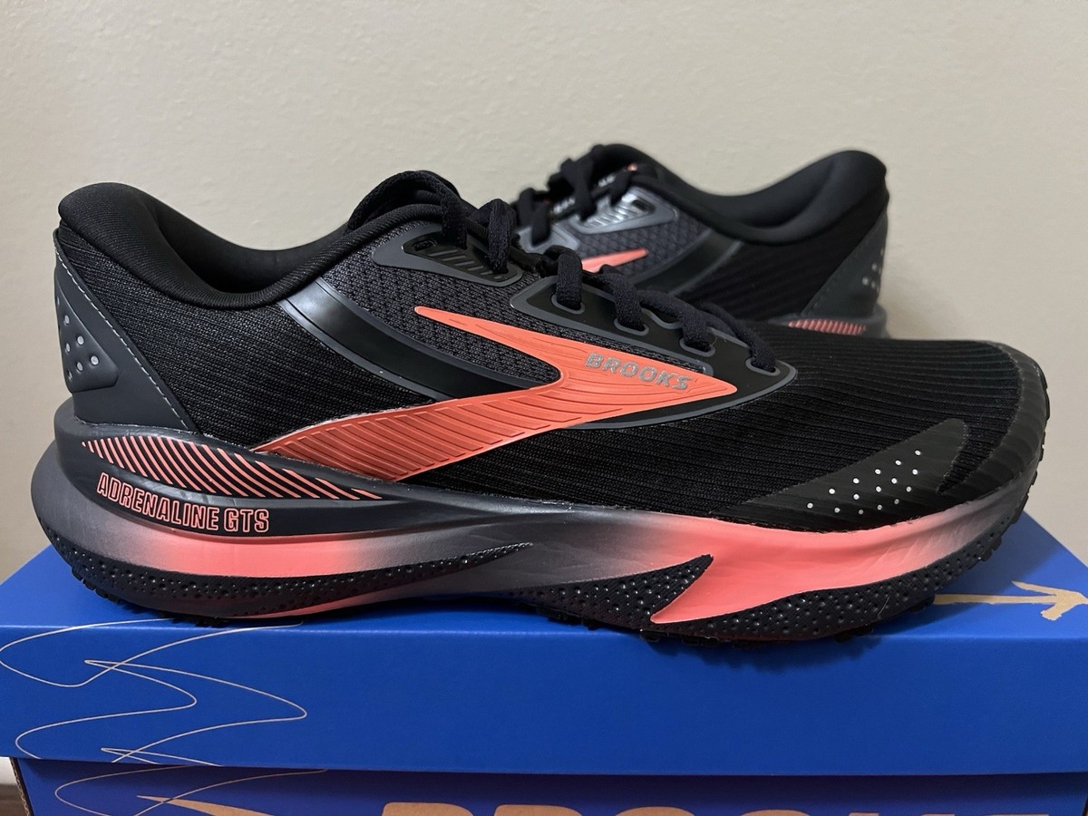 (取寄) ブルックス レディース アドレナリン GTS 24 Brooks women Brooks Adrenaline GTS 24 Weatherized Black/Ebony/Hot Coral Women's Brooks Adrenaline GTS 24 Weatherized Black Hot Coral