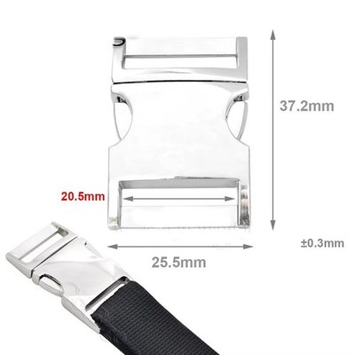 Metal 10mm 15mm 20mm 25mm Side Release Buckle Clasp for Paracord Bracelet
