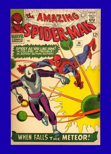 Amazing Spider-Man #36 Origin & 1st App of the Looter - Ditko Cover - 1966 VF/NM