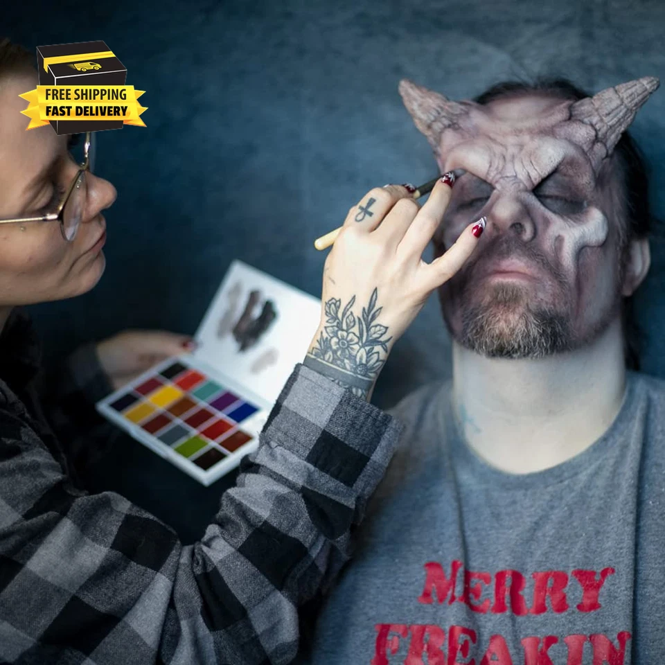 Master FX Palette, 18 Highly Pigmented Cream Colors, Professional SFX Makeup Pal - Image 2 of 4