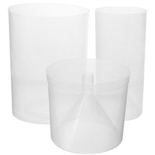 3 Pcs Rain Measuring Tube Measured Rainfall Gauge Replacement Plastic