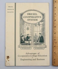 Vintage 1936 Drexel Co-Operative System Bulletin Philadelphia
