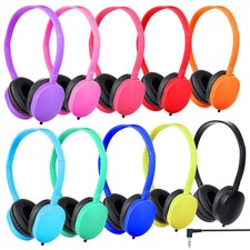 Classroom Kids Headphones Bulk 10 Pack,Class Set of Headphones for School Stu...