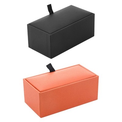 Cufflink Box Hülle Cufflink Display Box kreative Flip -Cover rotierende