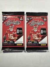 (2) 2025 Panini Absolute NFL Football Cards Factory Sealed Pack LOT From Box