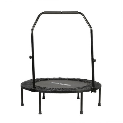 HolaHatha 40'' Mini Trampoline Fitness Rebounder w/Adjustable Handle (Open Box)
