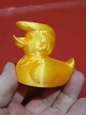 New Golden 3D Printed President Donald Trump Duck Figure Rubber Duck Style