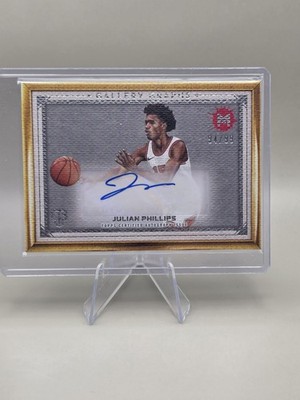 2023-24 Julian Phillips Topps Gallery Graphs Auto Red /99 Rookie - Chicago Bulls