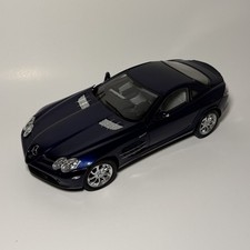 CMC Mercedes-Benz SLR McLaren 2003 1:18 Diecast Blue Model Car Opening Doors
