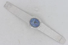 18K White Gold PIAGET Ladies Diamond Bezel & Opal Dial Wristwatch, Manual Wind