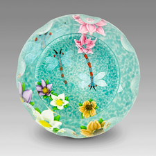 William Manson Glas Briefbeschwerer für Caithness 'Libelle' 132/150