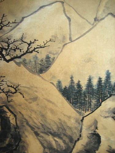 Antico dipinto cinese antico rotolo cavalcata paesaggio carta di riso di Jin Cheng金城 骑行 - Foto 7 di 14