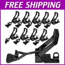 Black Adjustable Toggle Latch 10Pack for Smoker Lid