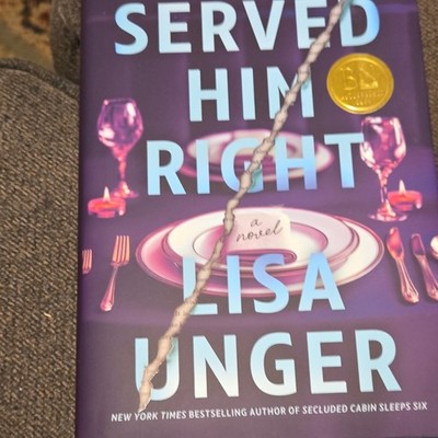 Lisa Unger Served Him Right Signed Hardcover Thriller Novel Park Row Books 2026