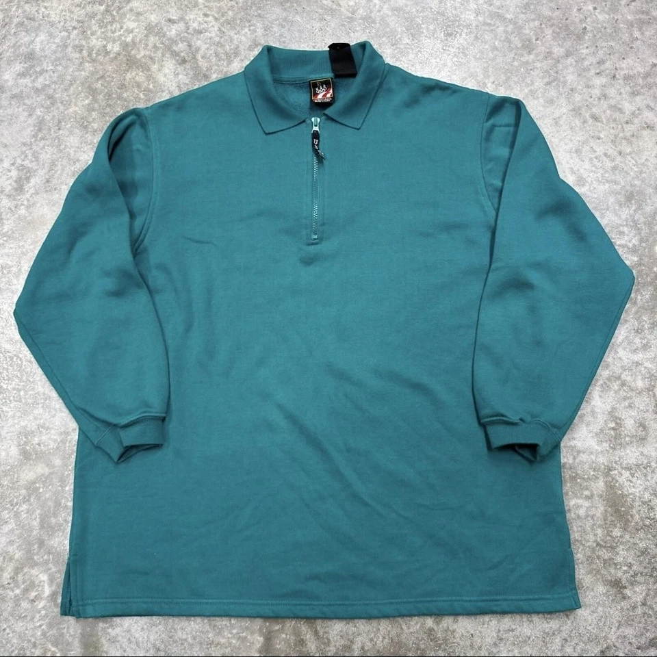 Conjunto de sudadera de los Juegos Olímpicos de Estados Unidos para mujer 1X verde azulado 1/4 cremallera polar Top Joggers JCPenney Foto 2 de 4