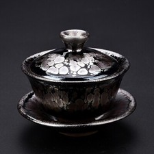 Chinese Jianzhan Tea Pot Of Popular Tenmoku Tea Bowl Gaiwan Oil Droplets Tea Cup