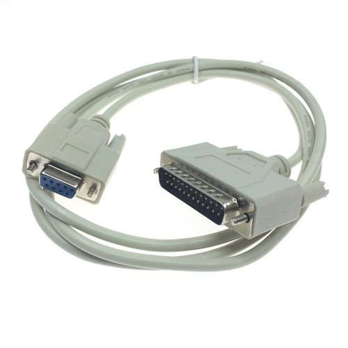 9ft Serial RS-232 9 Pin Female to 25 Pin Male DB9 to DB25 Printer Cable AT Modem - Picture 3 of 3