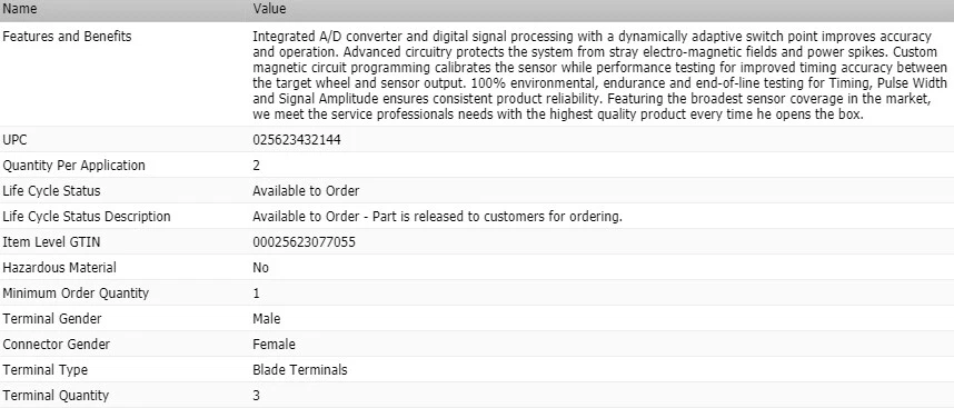 Standard Camshaft Position Sensor for 2011-2016 MINI COOPER COUNTRYMAN — 第 4/4 张图片