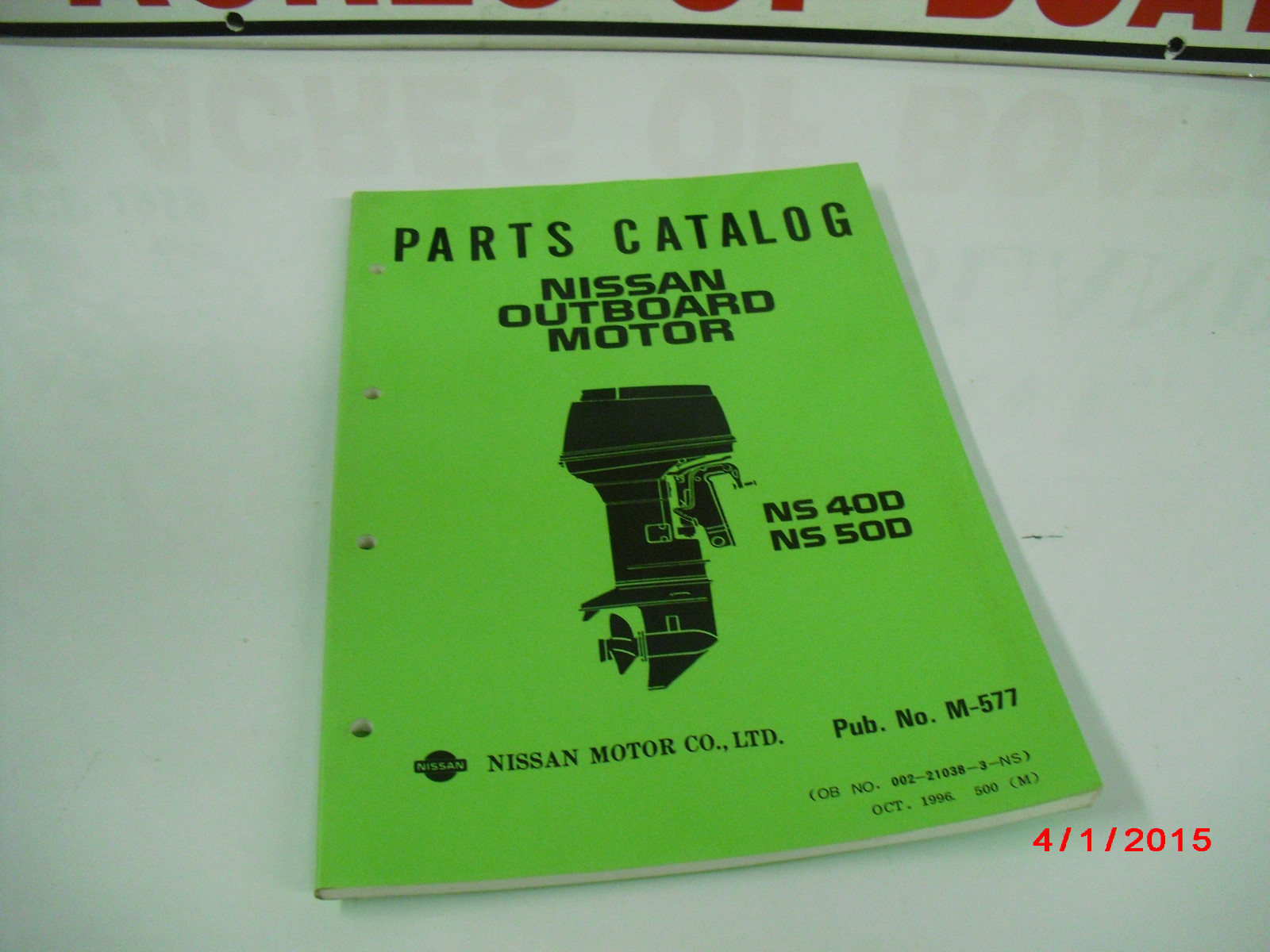 NISSAN Parts Catalog NS40D/NS50D M577 1996 423 eBay