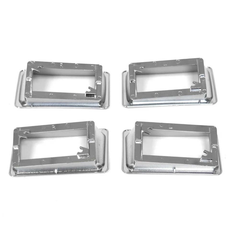 70-77 Ford Maverick Side Marker Light Bezel 4pc SET, Mercury Comet signal turn - Image 3 of 3