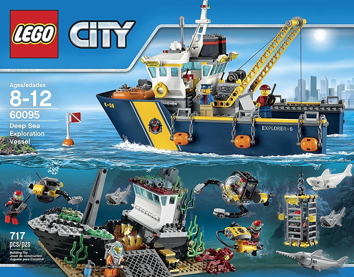 LEGO 60095 Deep Sea Exploration Vessel Brand New Factory Sealed Christmas Toys