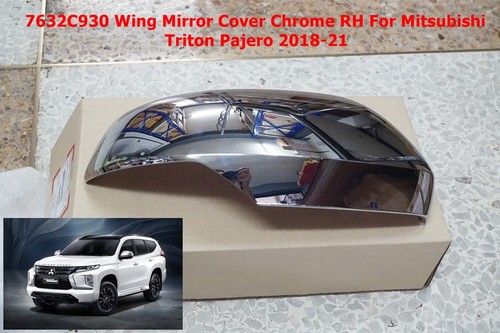 7632C930 Chrome Mirror Cover RH For Mitsubishi Pajero Sport 2018-21  - Picture 1 of 5
