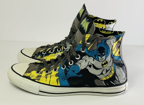 Converse Batman DC Comics Chuck Taylor High Top Sneakers Size 8 | eBay