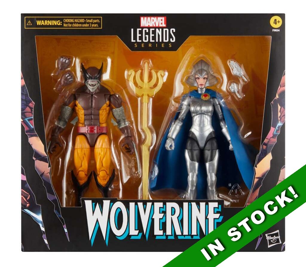 WOLVERINE AND LILANDRA NERAMANI - HASBRO - MARVEL LEGENDS - ACTION FIGURE