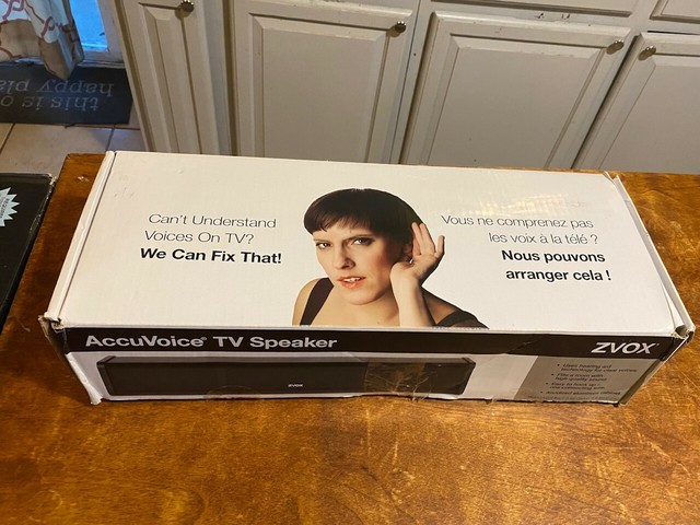 zvox accuvoice av200 soundbar tv speaker with hearing aid technology