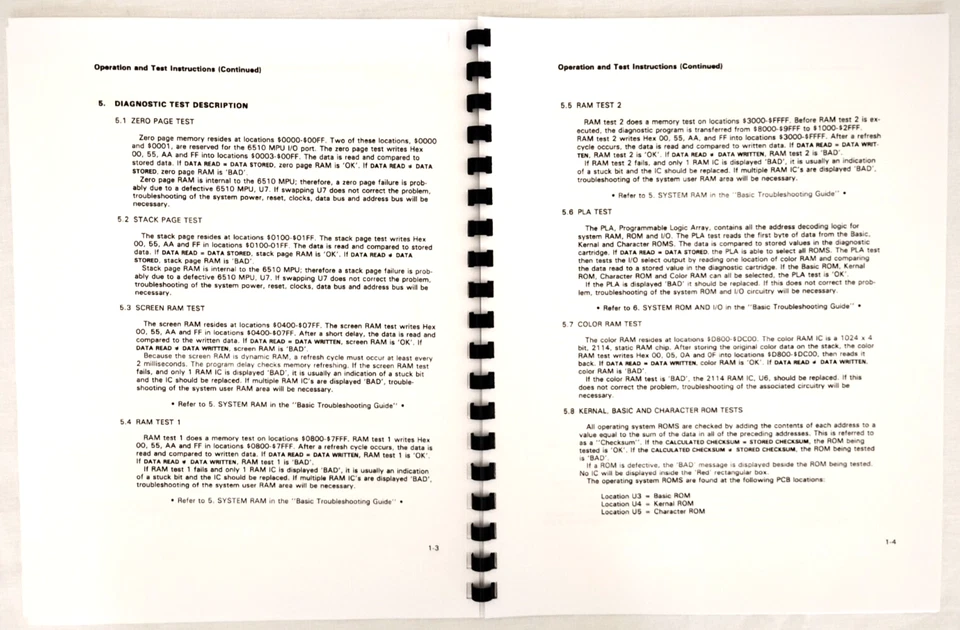 Commodore 64 Diagnostic & Troubleshooting Manual C64 - USA Seller - Image 2 of 4