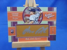 Chance Adams Leather & Lumber 2019 RC Rookie Autograph Leather Signature 