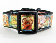 Garbage Pail Kids dog collar handmade adjustable buckle 1" wide or leash fabric 