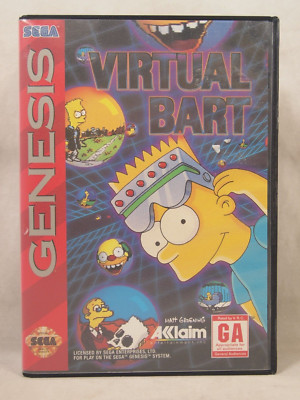 Virtual Bart Case (SEGA Genesis) Authentic BOX ONLY