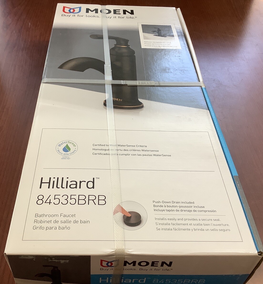 NEW SEALED Moen 84535ORB Hilliard Bathroom Faucet Mediterranean Bronze
