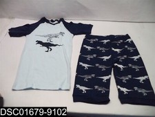 NWOT: Size 8 Little Bety Boys Long Sleeve Dinosaur Pajama Set With Pants