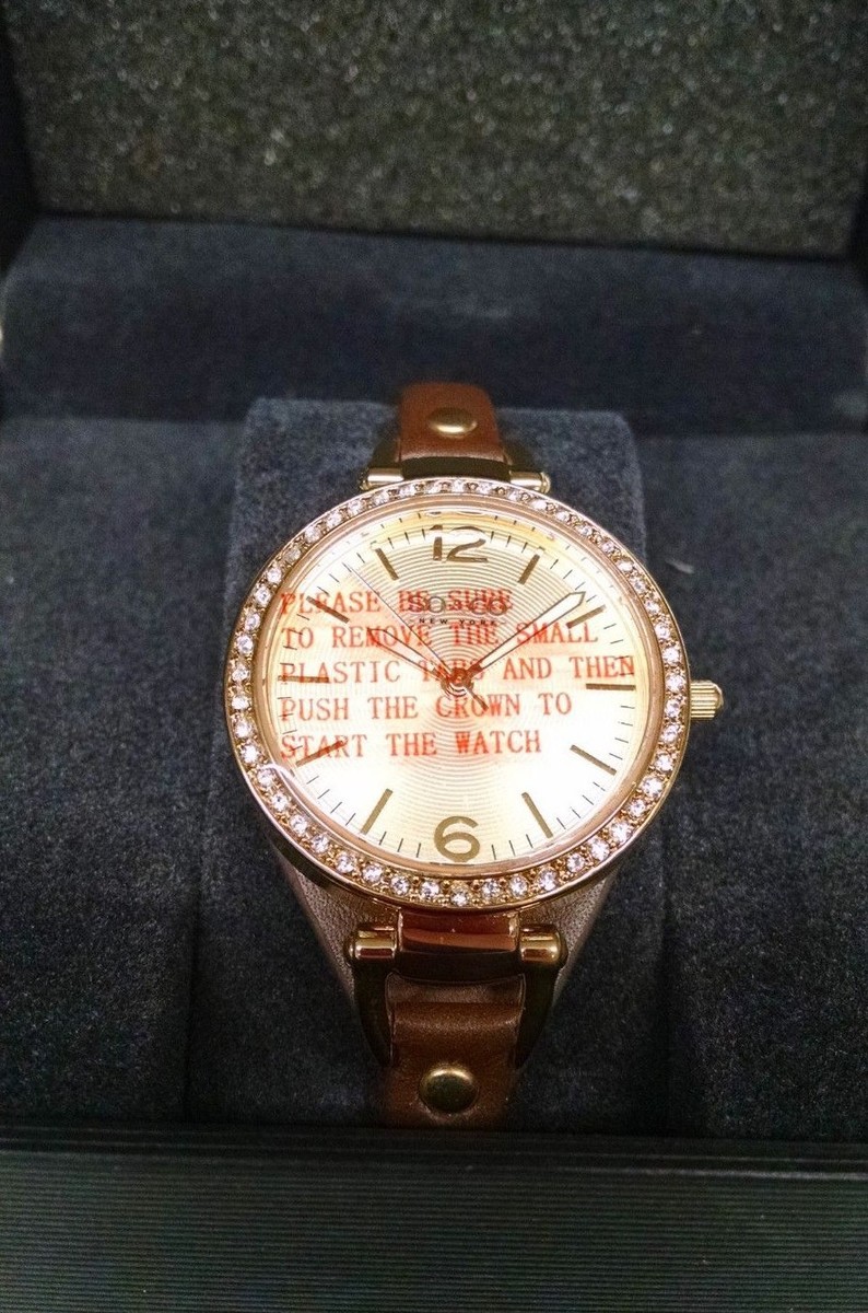 SO & CO New York NWOT genuine leather wrap watch - Working and has new battery SO&CO New York Black Case Wraparound Leather Ladies Watch  main image 2