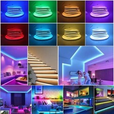 Striscia Led Tubo Effetto Neon IP65 Da Esterno 12V Flessibile e Tagliabile Flex 